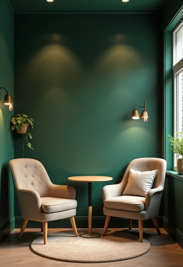 12 Moody Basement Ideas for Dark Cozy Atmosphere - 1. Embrace Rich, Dark Colors