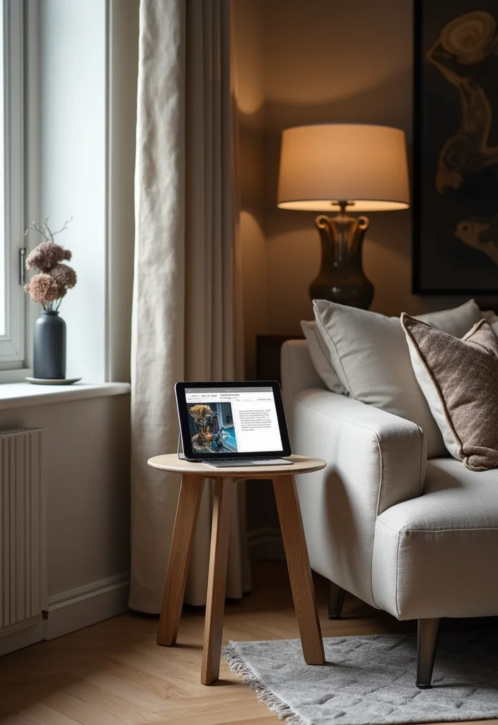 12 Moody Basement Ideas for Dark Cozy Atmosphere - 11. Incorporate Technology Wisely