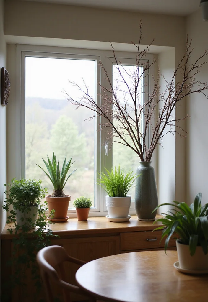 12 Moody Basement Ideas for Dark Cozy Atmosphere - 5. Add Natural Elements