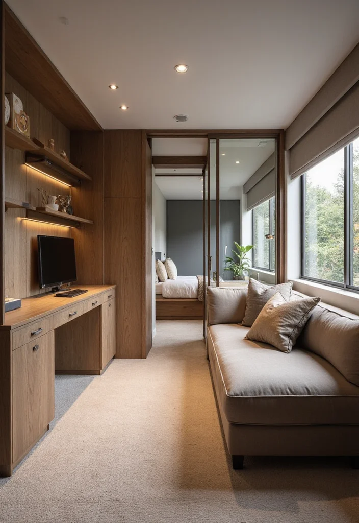 12 Rectangular Basement Layout Ideas for Functional Flow - 12. Multi-Functional Space