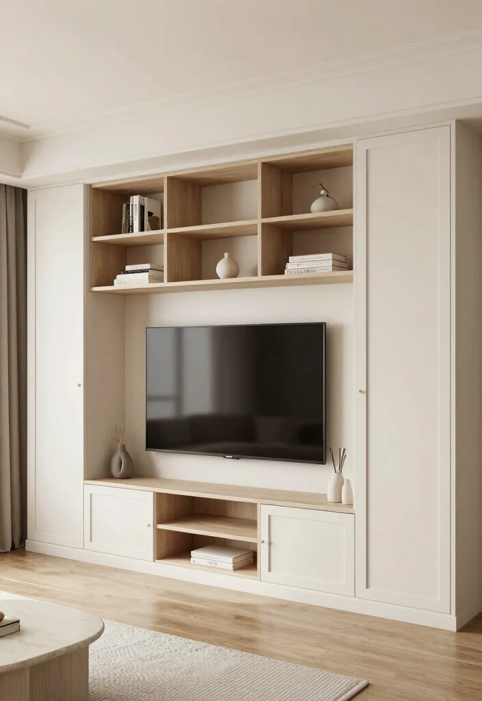 12 Small Modern TV Unit Design Ideas Perfect for Compact Spaces - 12. Custom-Built TV Units 1
