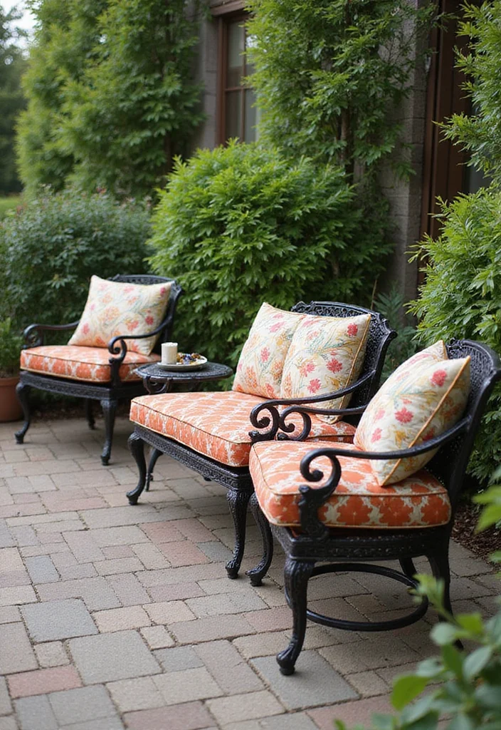 12 Tuscan Front Porch Ideas for Warm Mediterranean Style - 2. Wrought-Iron Furniture