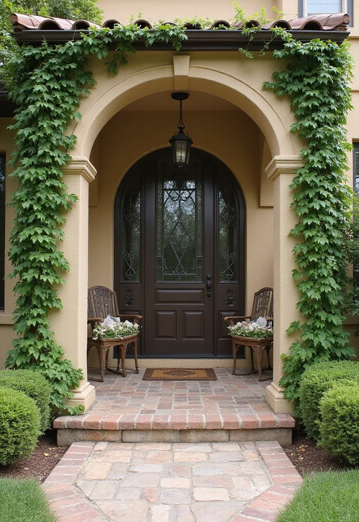 12 Tuscan Front Porch Ideas for Warm Mediterranean Style - 9. Classic Archways