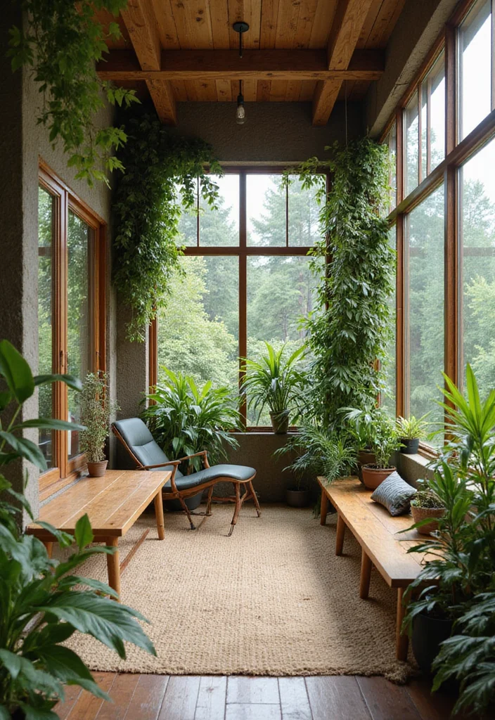 12 Two Person Home Office Ideas for Comfortable Shared Workspaces - 8. Outdoor Inspired Office