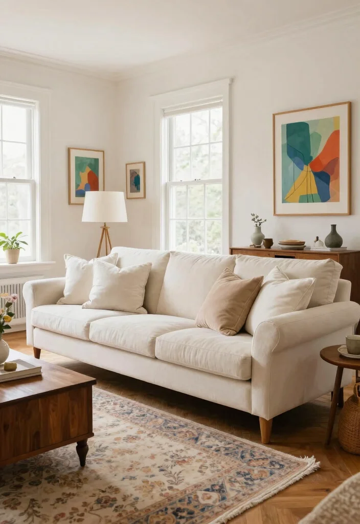 12 Warm Living Room Paint Colors That Make Spaces Feel Inviting - 4. Creamy White 1