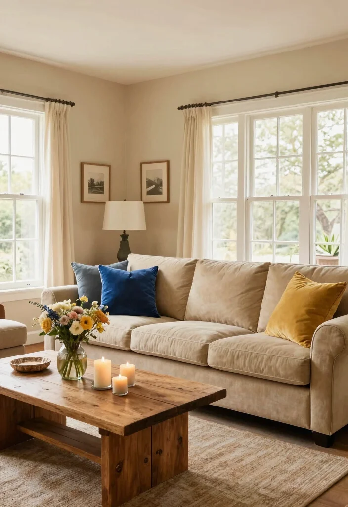 14 Cozy Living Room Paint Colors for a Comfortable Relaxed Space - 2. Warm Beige 1