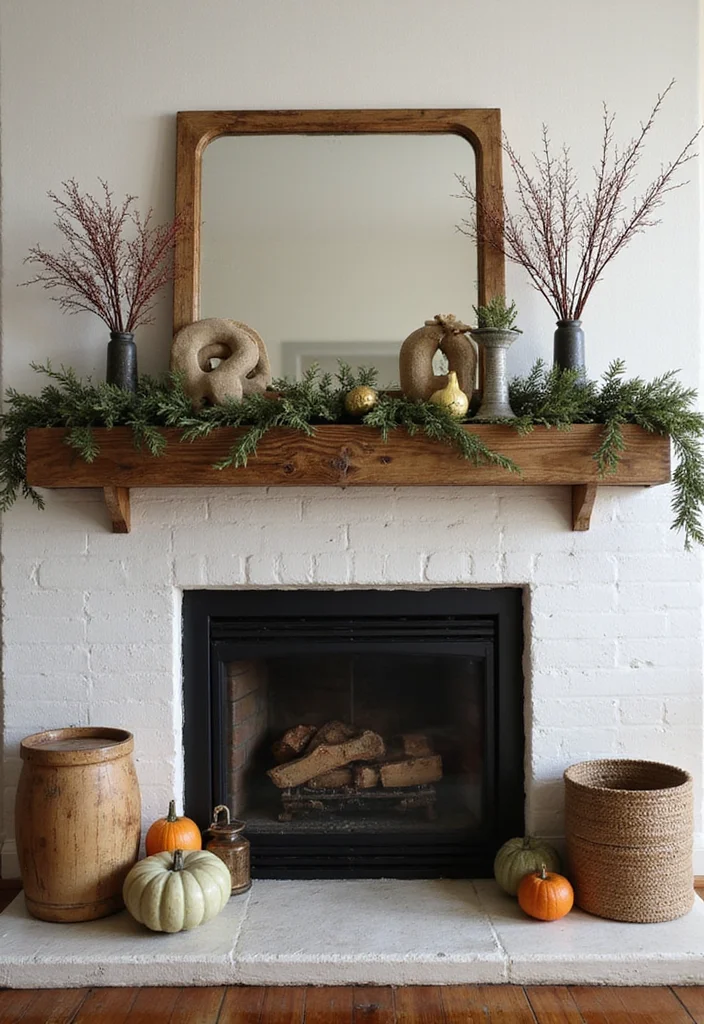 14 French Country Fireplace Ideas for Rustic Elegant Charm 3. Rustic Wooden Mantels