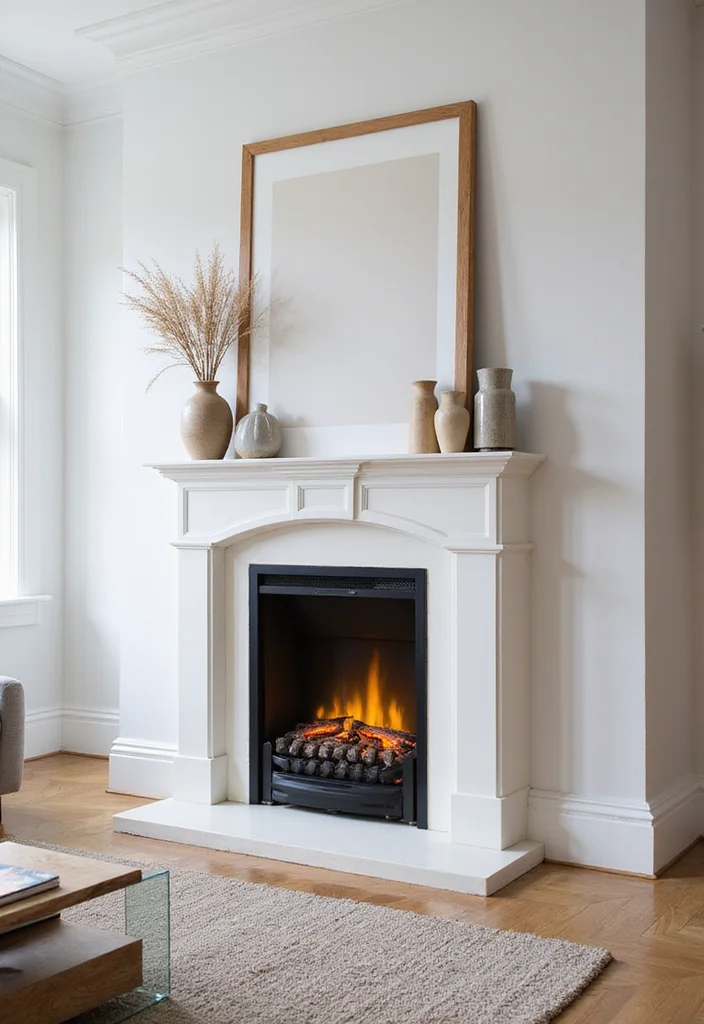 14 Modern Electric Fireplace Ideas for Sleek Contemporary Warmth - 9. Electric Fireplaces with Decorative Mantels
