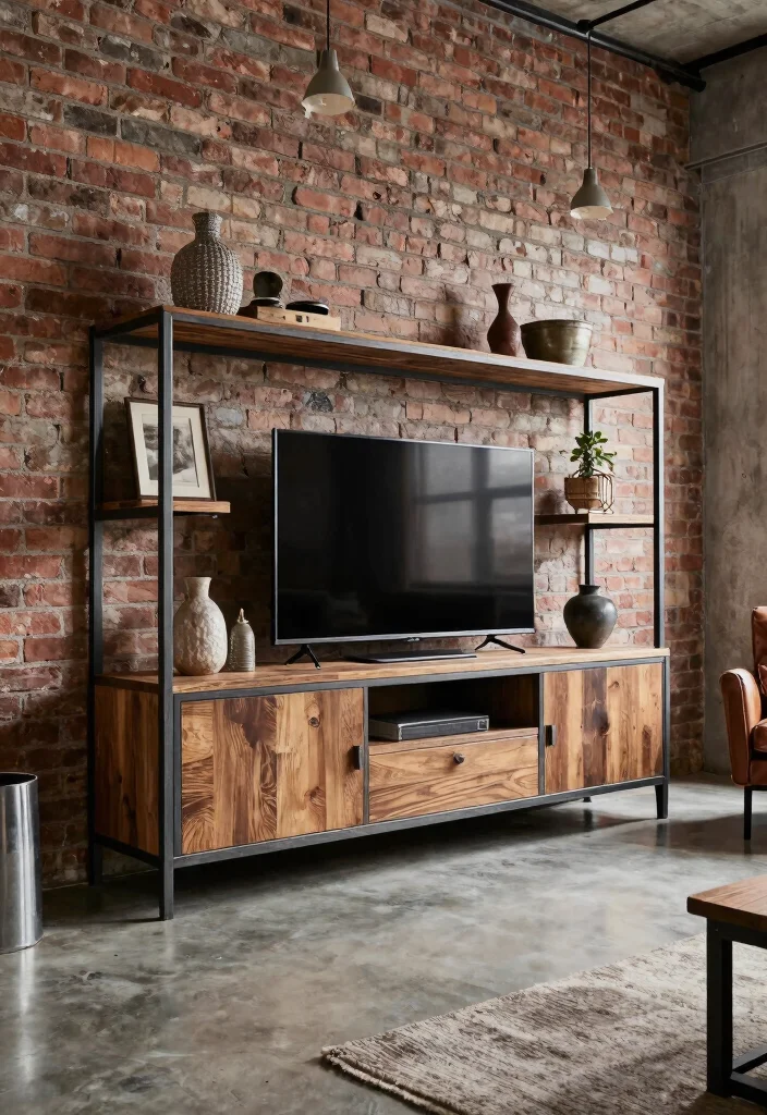 14 Modern Hall TV Unit Design Ideas for Sleek and Stylish Homes 4 14 Modern Hall TV Unit Design Ideas for Sleek and Stylish Homes 4. Industrial Chic 0 1