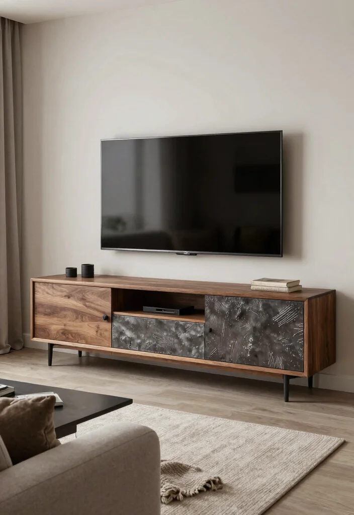 14 Modern Hall TV Unit Design Ideas for Sleek and Stylish Homes 9 14 Modern Hall TV Unit Design Ideas for Sleek and Stylish Homes 9. Textured Finishes 0