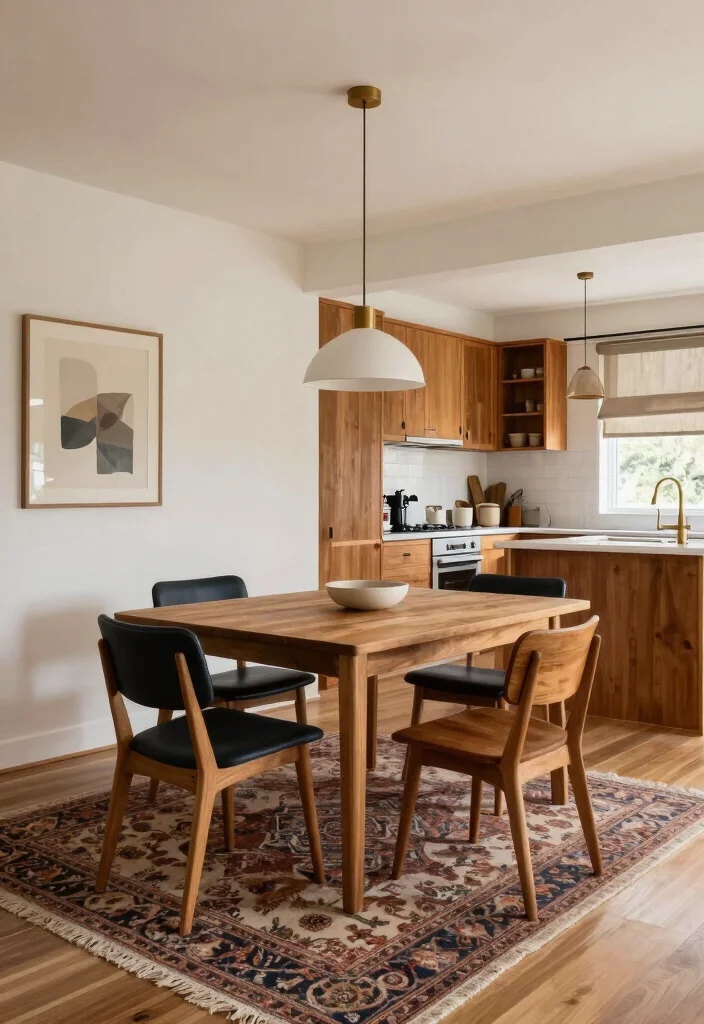 14 Vintage Modern Dining Room Ideas That Feel Warm and Timeless - 10. Open Layouts 1