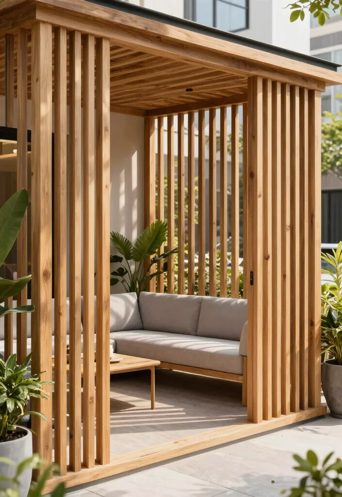 14 Wood Porch Railing Ideas for a Warm and Classic Front Porch 10. Vertical Slat Railings 0