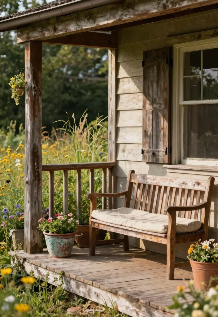 14 Wood Porch Railing Ideas for a Warm and Classic Front Porch 5. Reclaimed Wood Railings 0