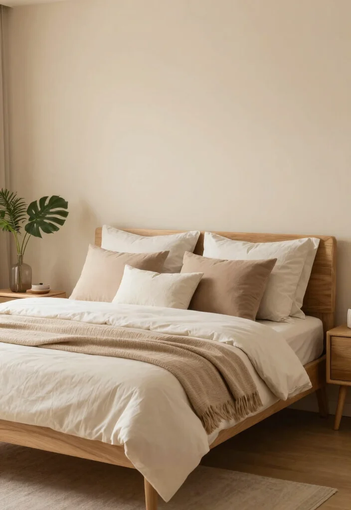 15 Bedroom Wall Paint Color Ideas to Refresh Any Space - 15. Subtle Beige 1