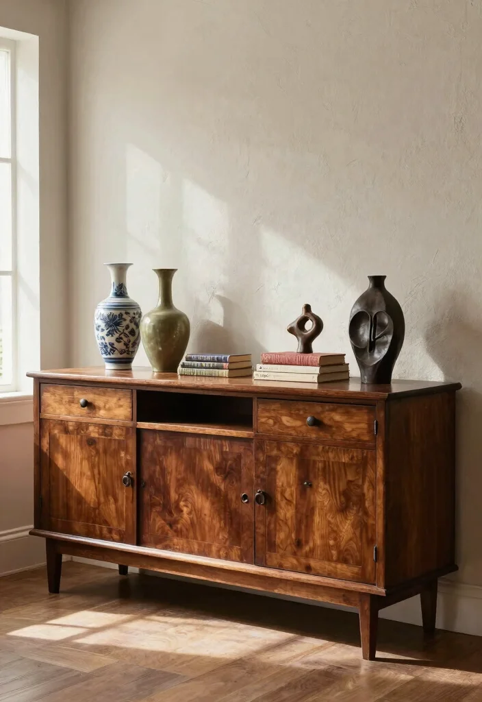 15 Vintage Dining Room Design Ideas for a Classic Yet Livable Look - 6. Vintage Sideboards 1