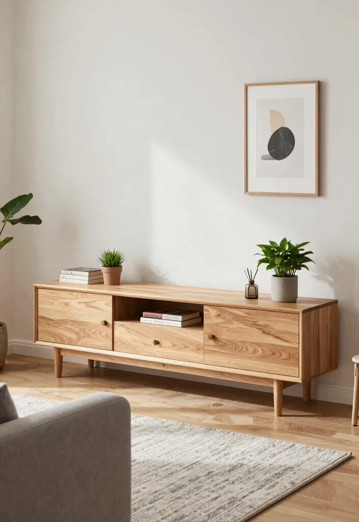 16 Latest Modern TV Unit Design Ideas for a Clean Updated Look - 3. Sleek Scandinavian Style 1