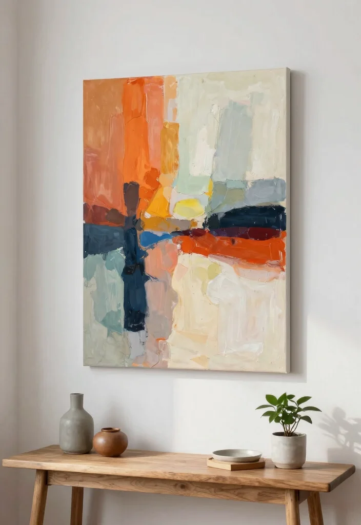 10 Small Wall Decor Ideas That Make Tight Spaces Feel Styled 5. Artful Canvas Prints 0