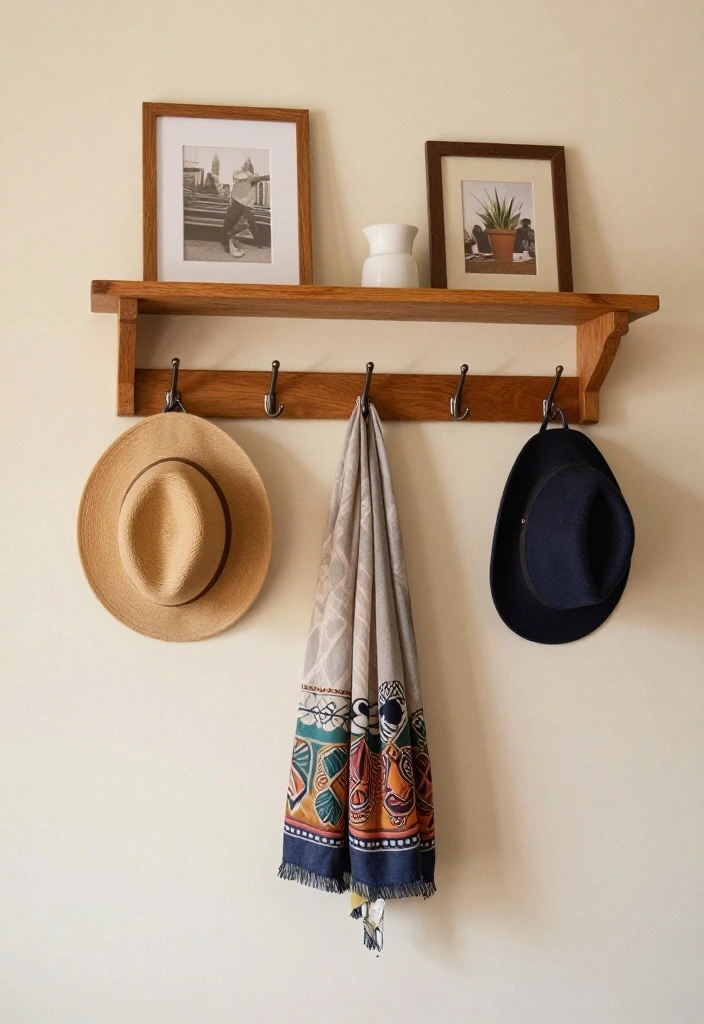 12 Entry Wall Decor Ideas That Create a Strong First Impression 11 12 Entry Wall Decor Ideas That Create a Strong First Impression 10. Multi Functional Hooks and Racks 0