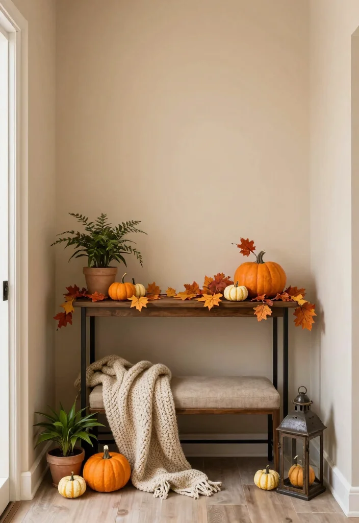 12 Entry Wall Decor Ideas That Create a Strong First Impression 10 12 Entry Wall Decor Ideas That Create a Strong First Impression 9. Seasonal Decor Flare 0