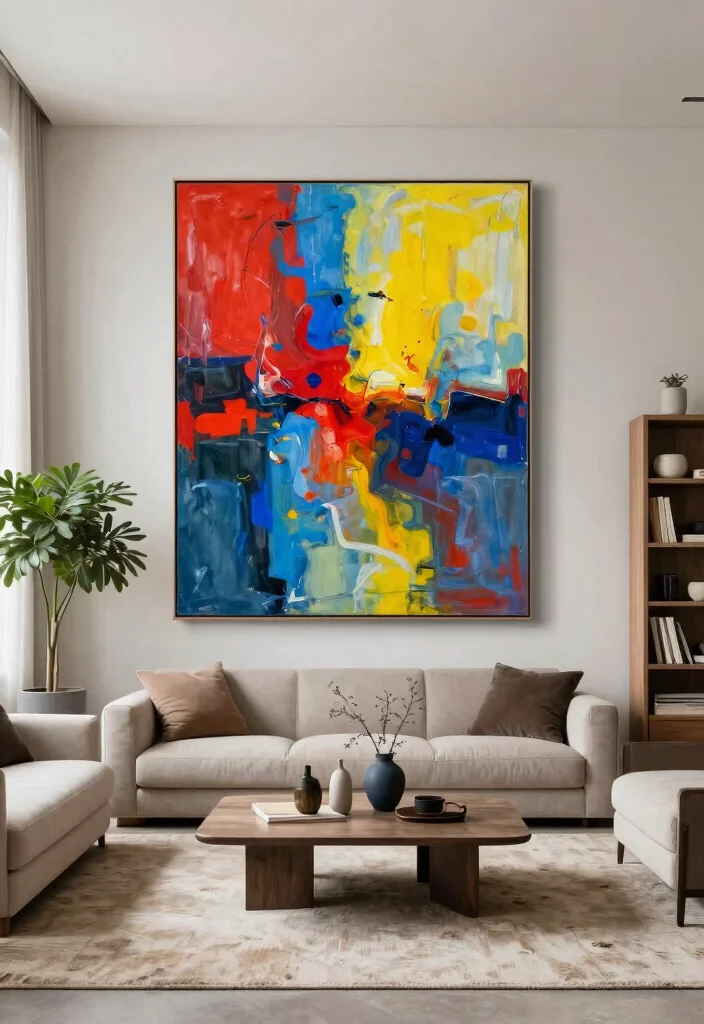 12 Room Wall Decor Ideas That Transform Any Empty Space 1 12 Room Wall Decor Ideas That Transform Any Empty Space 1. Bold Statement Art Pieces 0