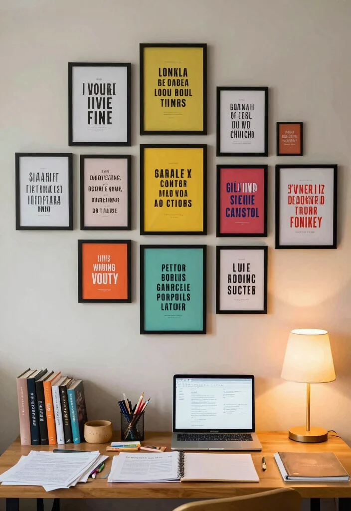 12 Study Wall Decor Ideas That Boost Focus and Style 6 12 Study Wall Decor Ideas That Boost Focus and Style 6. Inspirational Quote Prints 0