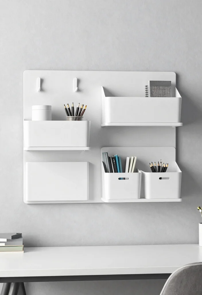 12 Study Wall Decor Ideas That Boost Focus and Style 8 12 Study Wall Decor Ideas That Boost Focus and Style 7. Modular Wall Organizers 0