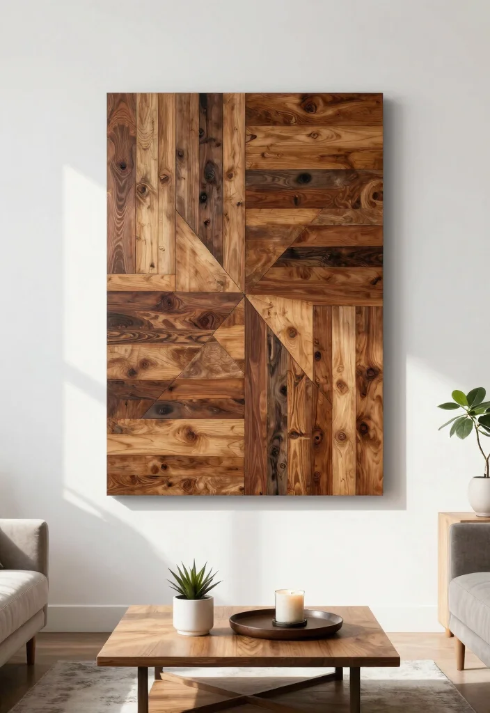 14 Aesthetic Wall Decor Ideas That Look Straight from Pinterest 10. Reclaimed Wood Art 0