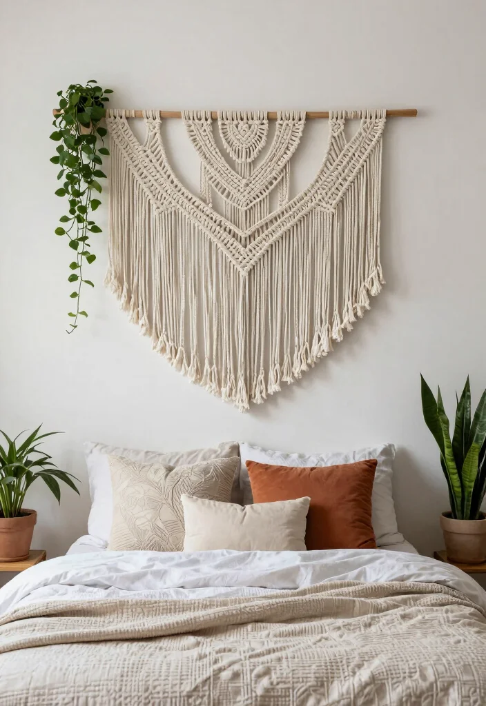 14 Aesthetic Wall Decor Ideas That Look Straight from Pinterest 2. Woven Wall Hangings 0