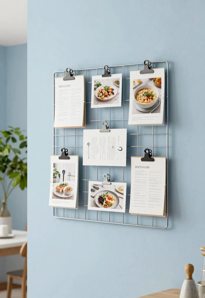 14 Kitchen Wall Decor Ideas That Add Warmth Without Clutter 12 14 Kitchen Wall Decor Ideas That Add Warmth Without Clutter 10. Wire Grid Displays 0