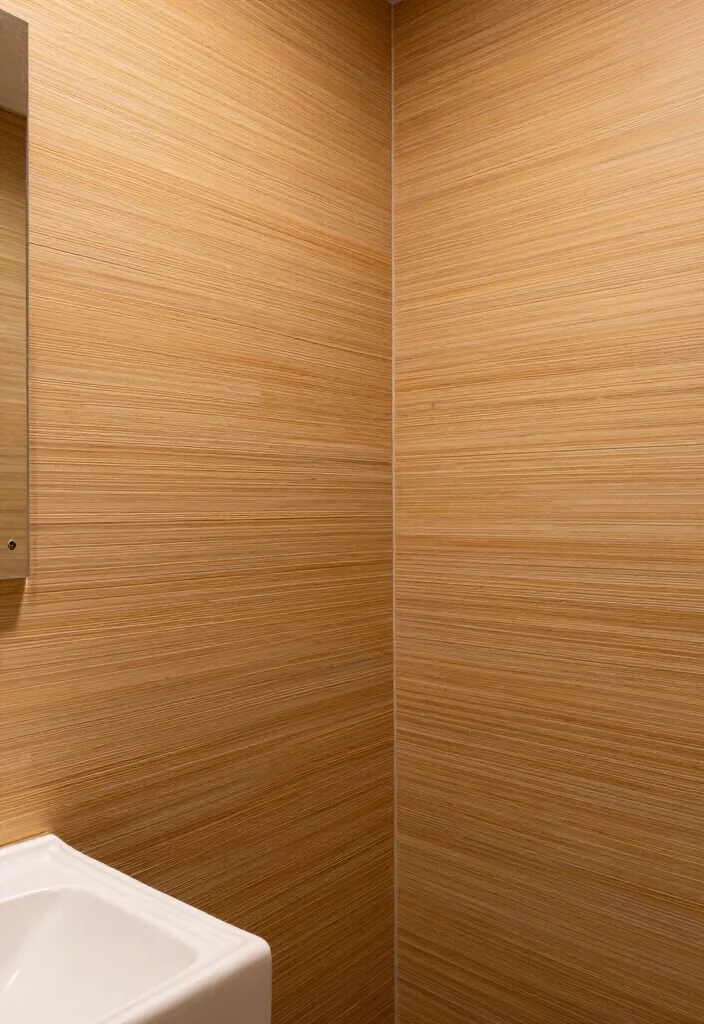 15 Bathroom Wall Decor Ideas That Feel Spa Inspired 10. Textured Wall Panels 0