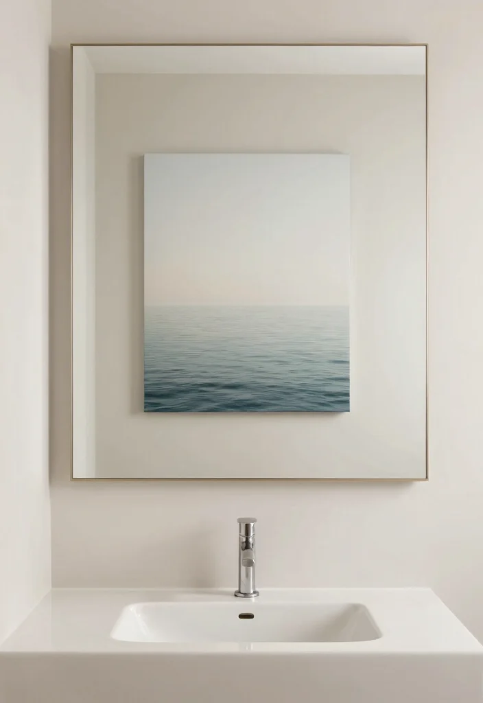 15 Bathroom Wall Decor Ideas That Feel Spa Inspired 3. Zen inspired Minimalism 0