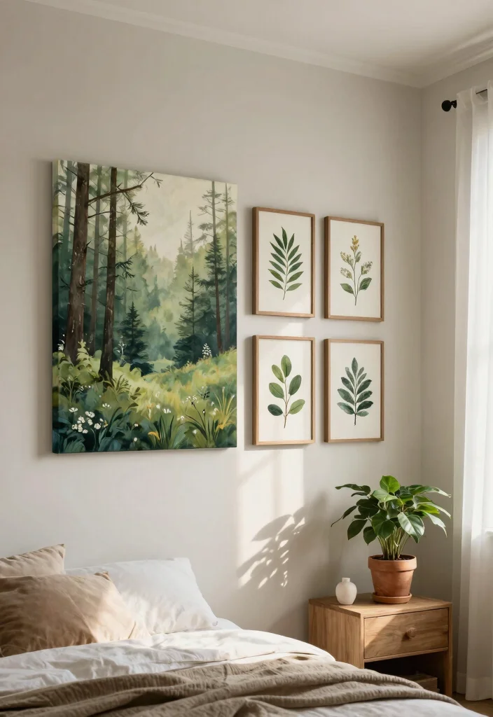 16 Bedroom Wall Decor Ideas That Feel Cozy and Personal 3 16 Bedroom Wall Decor Ideas That Feel Cozy and Personal 3. Nature Inspired Wall Art 0