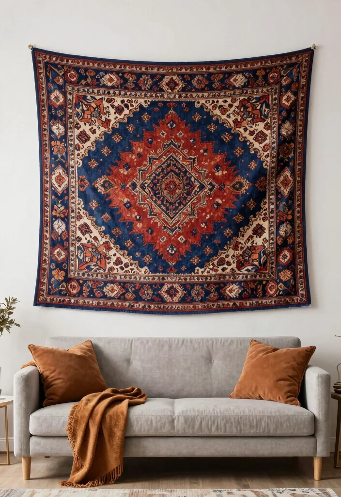 16 Living Room Wall Decor Ideas That Instantly Elevate Blank Walls 1 16 Living Room Wall Decor Ideas That Instantly Elevate Blank Walls 1. Statement Tapestry 0