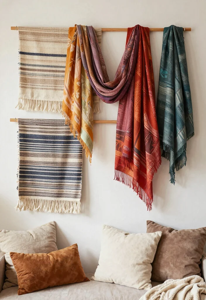 16 Living Room Wall Decor Ideas That Instantly Elevate Blank Walls 11 16 Living Room Wall Decor Ideas That Instantly Elevate Blank Walls 11. Layered Textiles 0