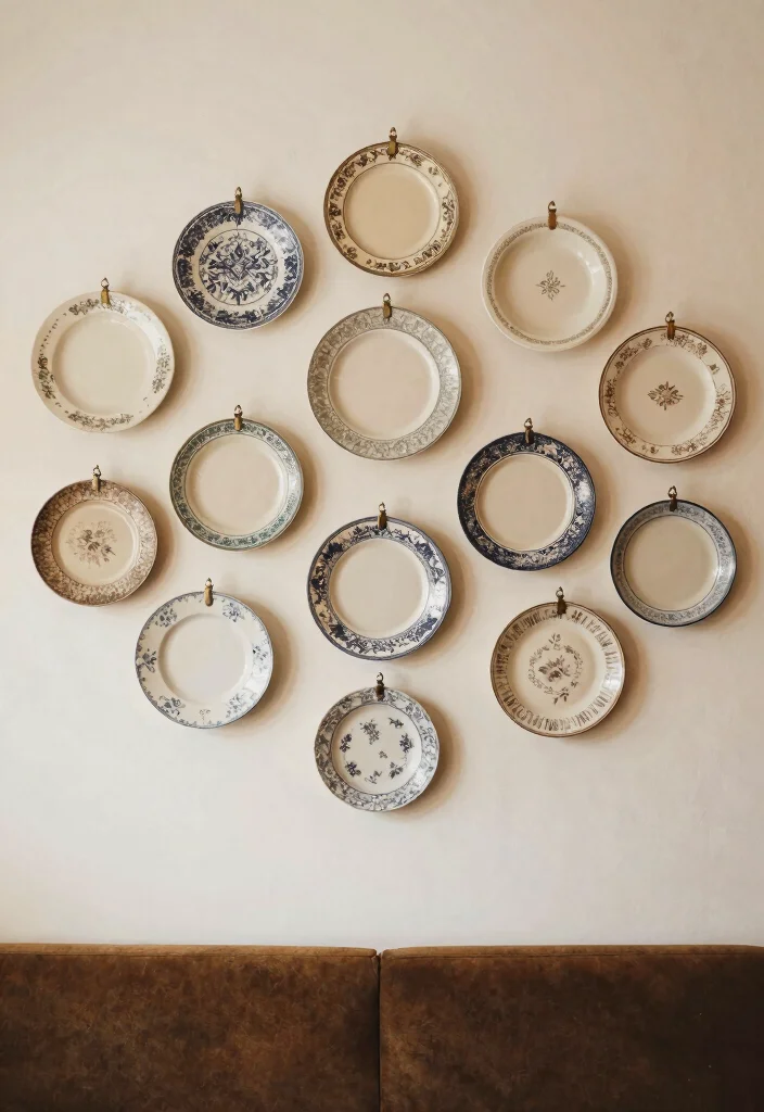 16 Living Room Wall Decor Ideas That Instantly Elevate Blank Walls 13 16 Living Room Wall Decor Ideas That Instantly Elevate Blank Walls 13. Vintage Plates as Art 0