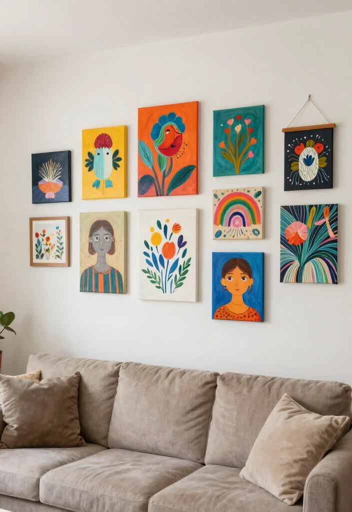 16 Living Room Wall Decor Ideas That Instantly Elevate Blank Walls 14 16 Living Room Wall Decor Ideas That Instantly Elevate Blank Walls 14. Personalized Art Projects 0