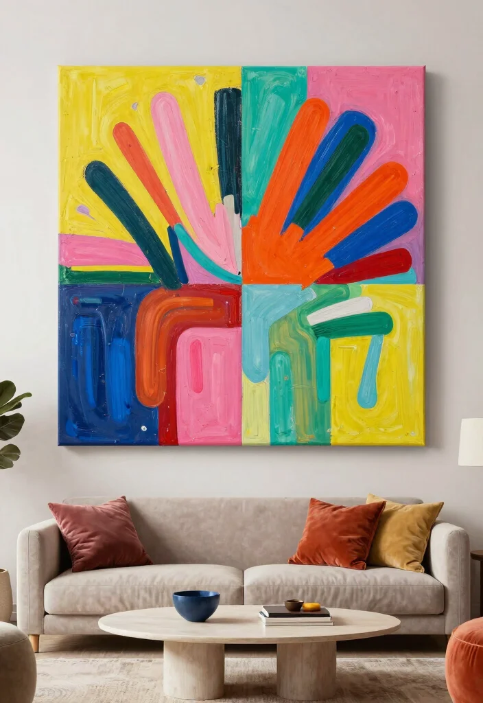 16 Living Room Wall Decor Ideas That Instantly Elevate Blank Walls 4 16 Living Room Wall Decor Ideas That Instantly Elevate Blank Walls 4. Oversized Wall Art 0