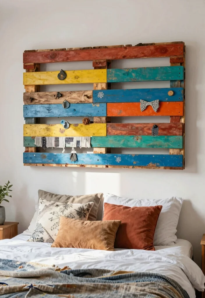 16 Wall Decor Ideas for Bedroom That Change the Whole Mood 14. Upcycled Artwork 0