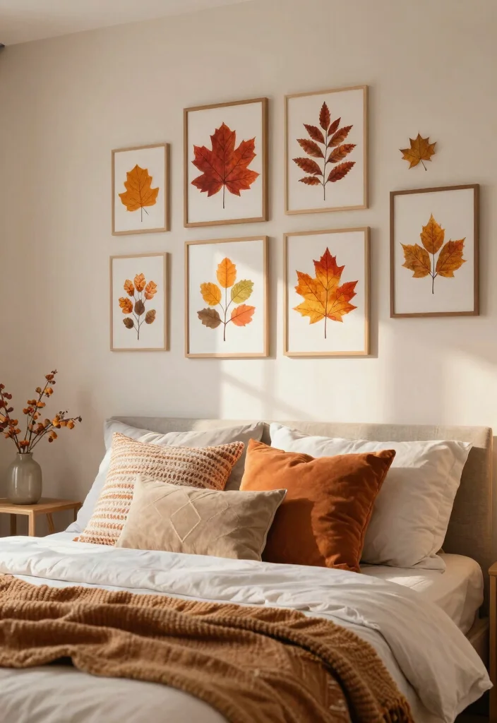 16 Wall Decor Ideas for Bedroom That Change the Whole Mood 15. Seasonal Decor Rotation 0