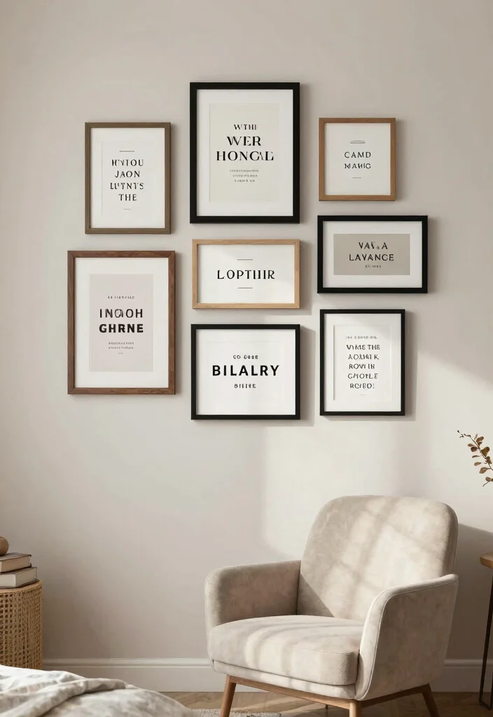 16 Wall Decor Ideas for Bedroom That Change the Whole Mood 16. Inspirational Quotes and Typography 0