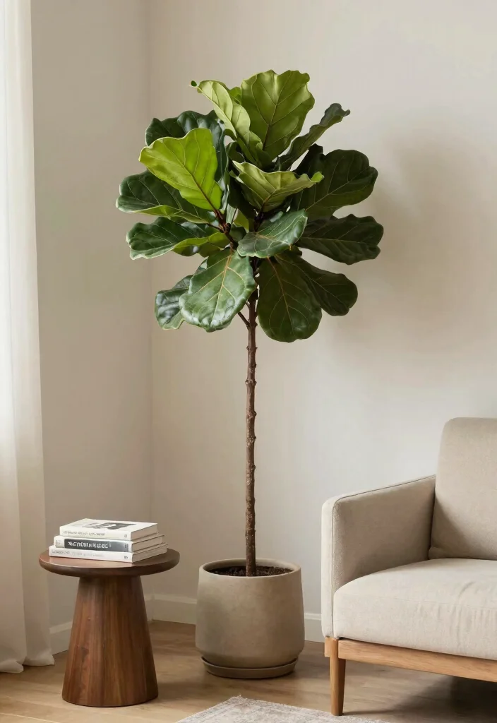 18 Large Wall Decor Ideas That Fill Space Without Overwhelming 8. Large Statement Plant 0