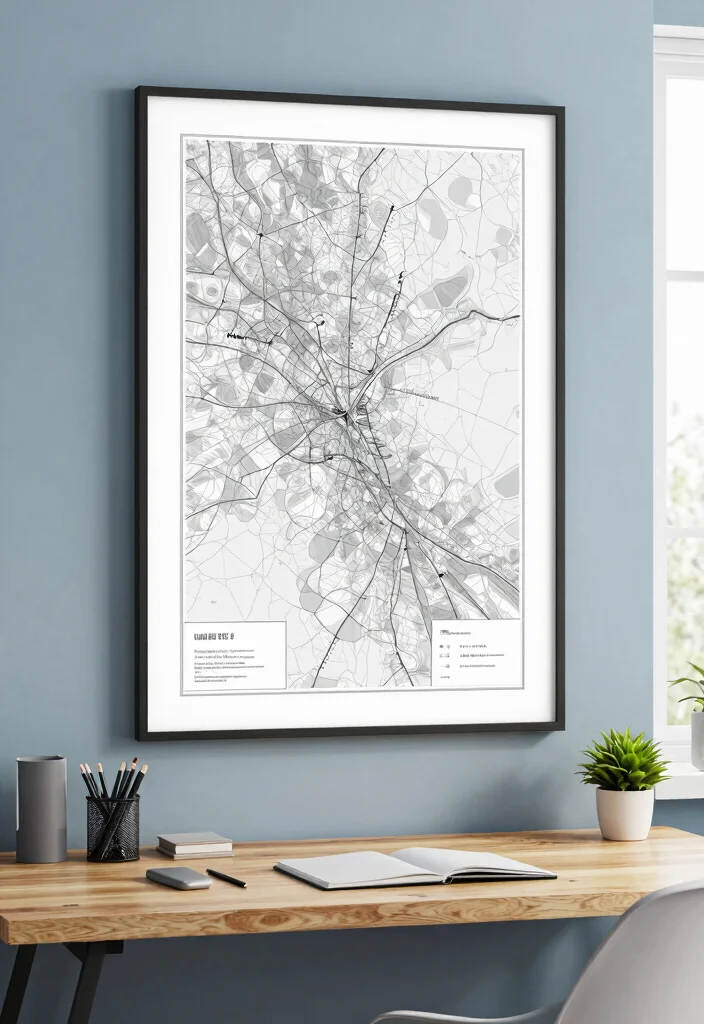 18 Large Wall Decor Ideas That Fill Space Without Overwhelming 9. Large Map Art 0