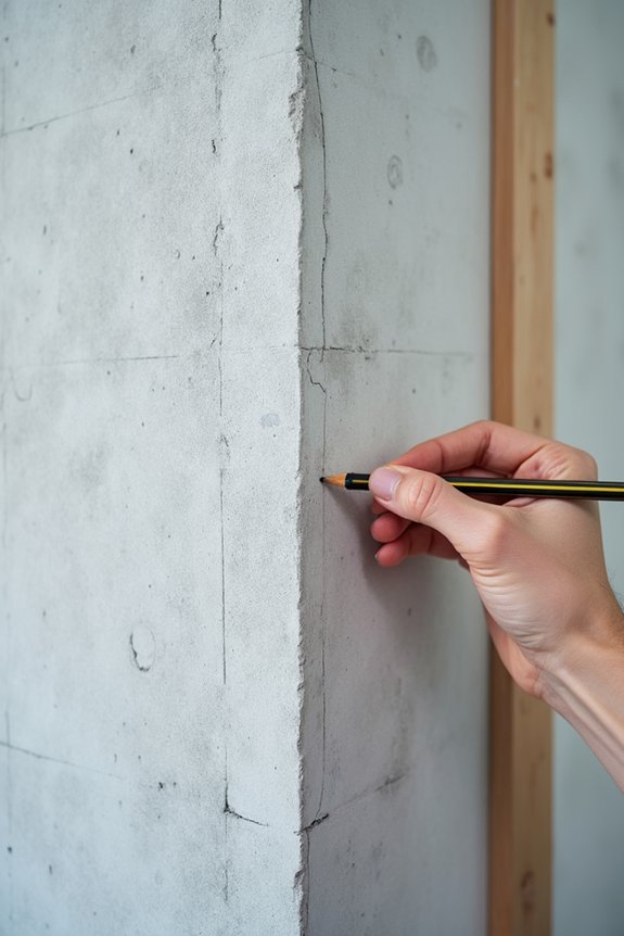 clean wall mark hanging height precisely