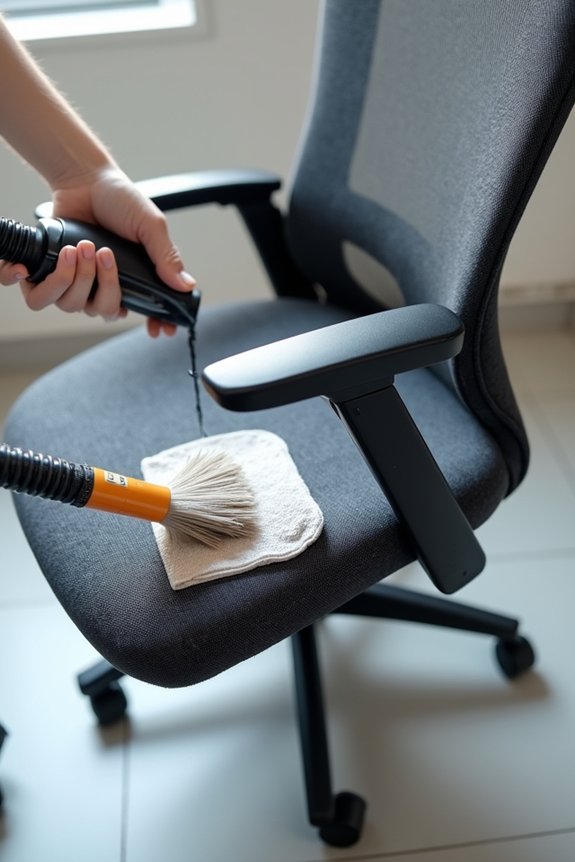 5 Steps to Clean Your Office Chair Like a Pro 2 dust and debris removal routine