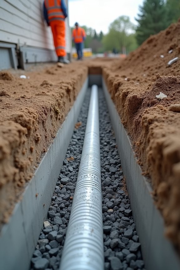 exterior waterproofing grading backfill sump pump