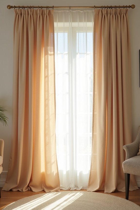 float length curtains for busy rooms