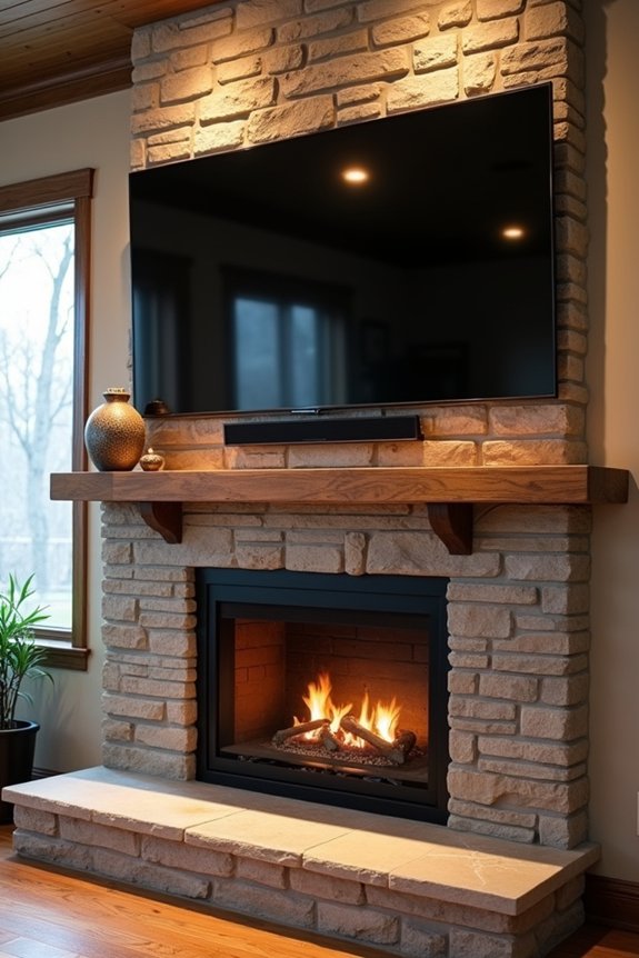 mantel blocks heat effectively