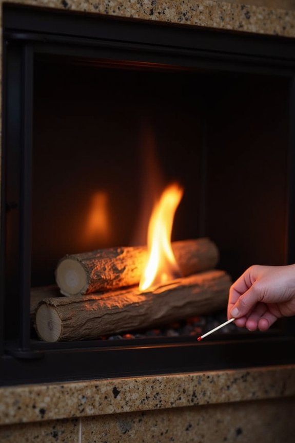 manual ignition with flame verification and adjustments