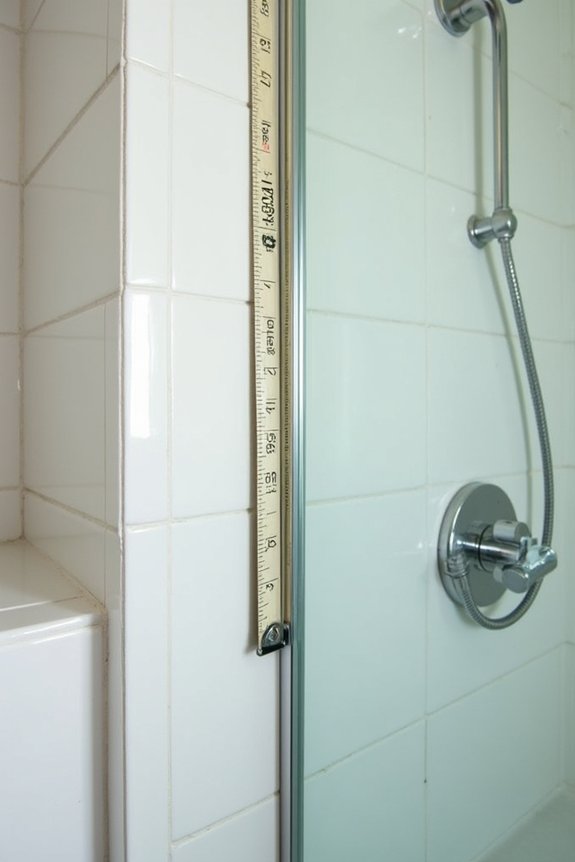 measuring shower space accurately ensures fit
