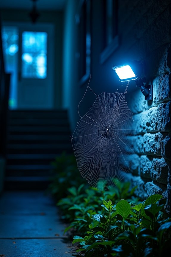outdoor lighting attracts insects spiders